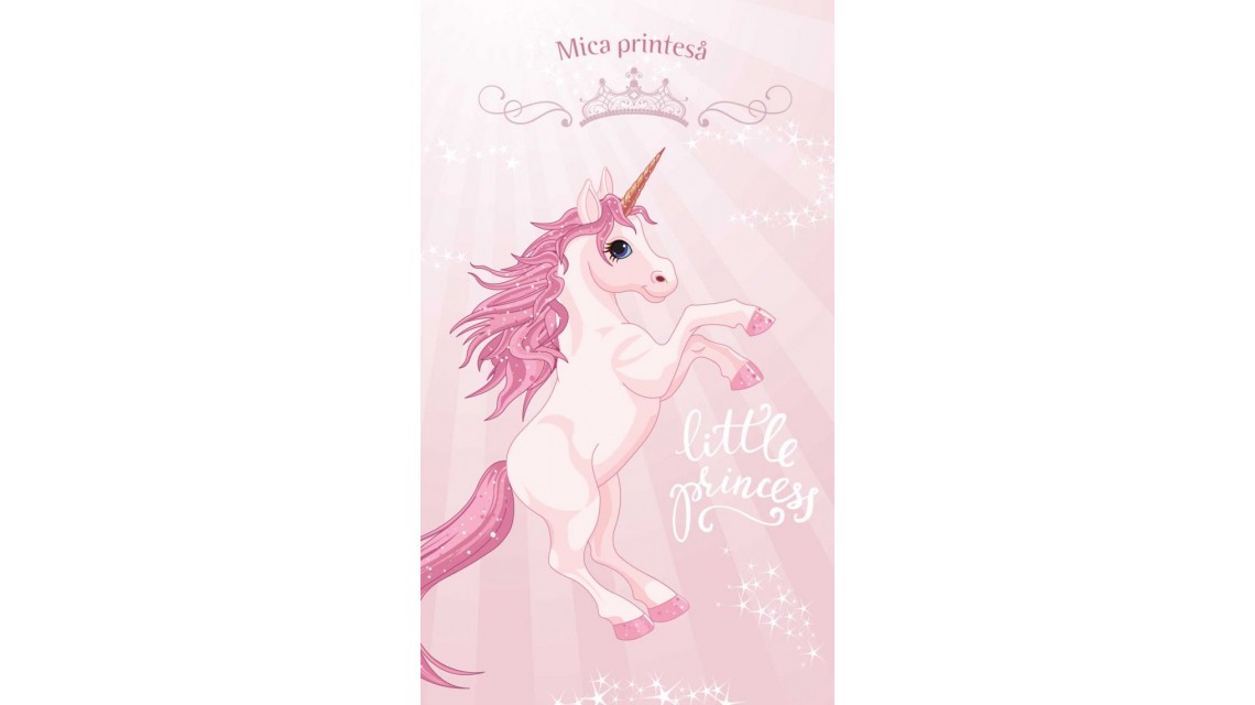 Trusou de  botez cu unicorni roz pentru fete, set complet biserica, Unicornul Roz 11